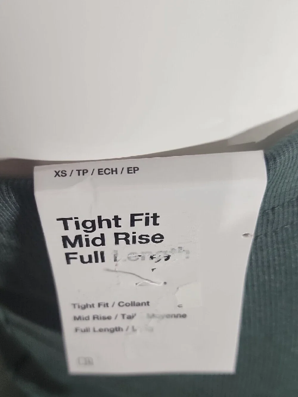 Nike Forest Green Flare Leggings with Small White Swoosh